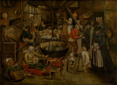 Visite à la ferme - Pieter Brueghel the Younger